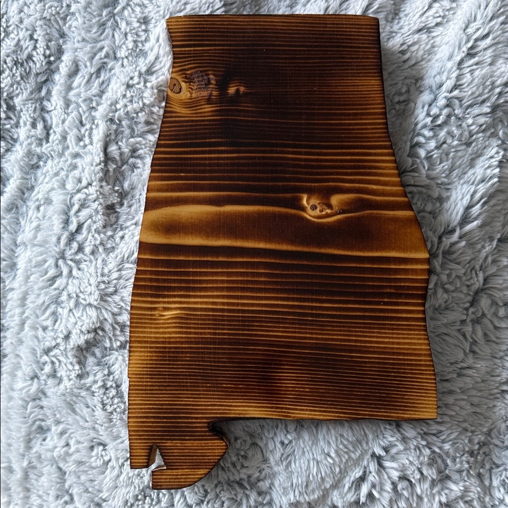 Hand Cut Wooden Alabama Wall Decor